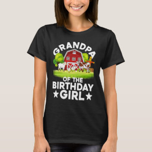 T-shirt Tee Farmer Farm Party Grand-pa De L'Anniversaire G
