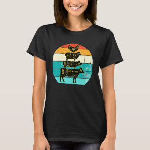 T-shirt Tee Fermes Animaux Rétro Vintage Vache Cochon Poul