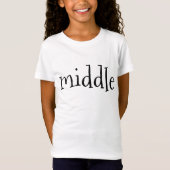 T-Shirt tee fille faire-part jumelle (Devant)