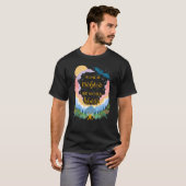 T-shirt Tee Fleur Maison Est Derrière Le Monde Devant (Devant entier)