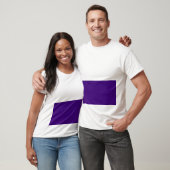 T-shirt Tee Graphique de Bruit Violet Bas-Centre - Personn (Unisexe)