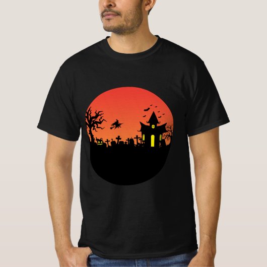 T-shirt Tee graphique de style rue noire (Devant)