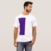 T-shirt Tee graphique de texture de bruit violet de décala (Devant entier)