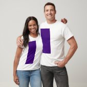 T-shirt Tee graphique de texture de bruit violet de décala (Unisexe)