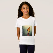 T-Shirt "Tee graphique papillon & fleurs" (Devant entier)