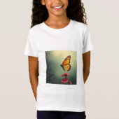 T-Shirt "Tee graphique papillon & fleurs" (Devant)