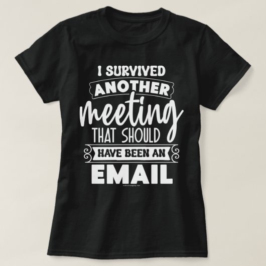 T-shirt Tee graphique Sarcastique - Funny Survived Meet Sh (Design devant)