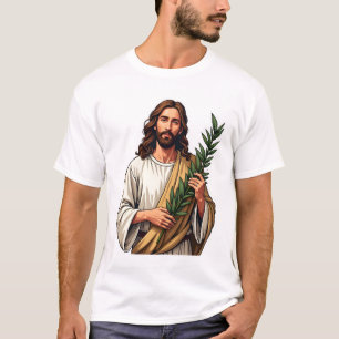 T-shirt Tee gravé vintage Jesus Olive Branch 2
