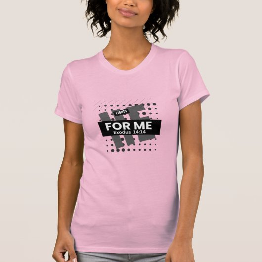 T-shirt Tee He féminin lutte pour moi (Devant)