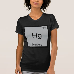T-shirt Tee Hg - Symbole de l'élément chimique Mercure drô