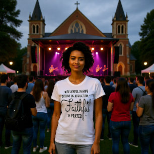 T-shirt Tee Joyeuse Espérance Patiente Affliction Prière F