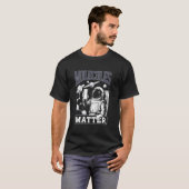 T-shirt Tee Les Molécules Comptent Scientifique Astronaute (Devant entier)