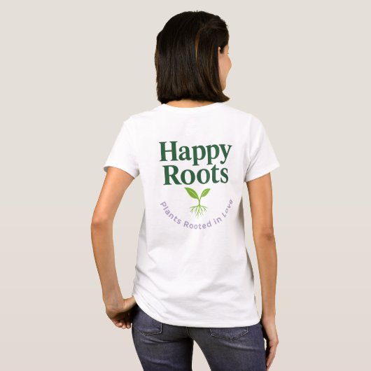 T-shirt Tee Logo (Impression Dos) | Happy Roots (Dos entier)