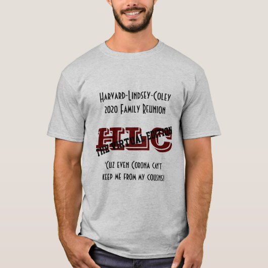 T-shirt Tee masculin de la Réunion du HLC 2020 (Devant)