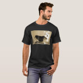 T-shirt Tee Mathématique Spirale de Fibonacci Corgi Ratio  (Devant entier)
