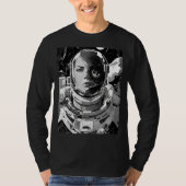 T-shirt Tee Noir Astronaute Muse (Devant)