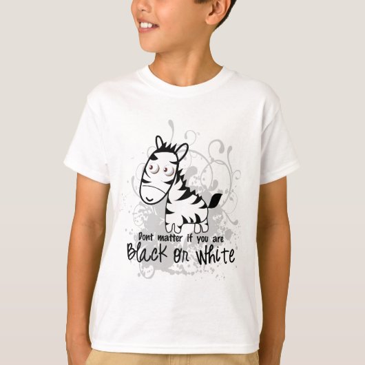 T-shirt Tee noir ou blanc (Devant)