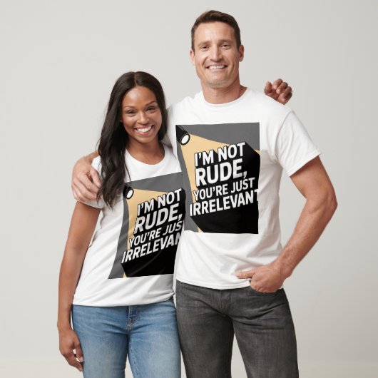 T-shirt "Tee non pertinente et irréfléchie" (Unisexe)