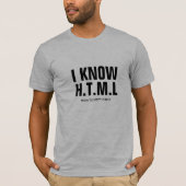 T-shirt Tee Personnalisable, Je Connais H.T.M.L Comment Re (Devant)