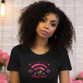 T-shirt Tee photo couple personnalisable, connecté ensembl