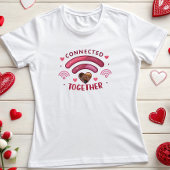 T-shirt Tee photo couple personnalisable, connecté ensembl