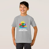 T-shirt Tee pour enfants (couleurs foncées) (Devant entier)