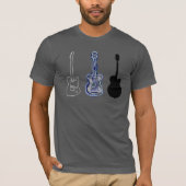 T-shirt tee pour guitarman / 3 guitares (Devant)