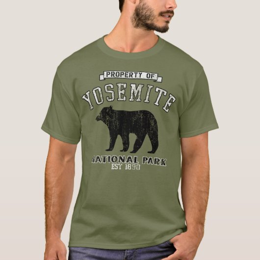 T-shirt Tee - shirt 1890 de parc national de Yosemite (Devant)
