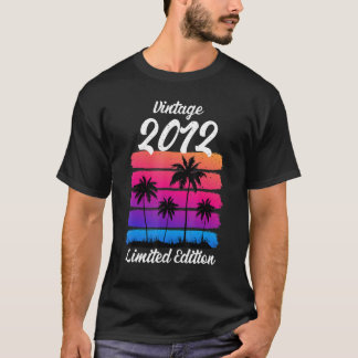 T-shirt Tee - shirt 2012 Vintage Retro 10e anniversaire