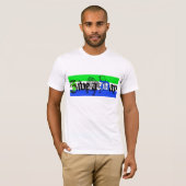 T-shirt tee - shirt 2 de drapeau (Devant entier)