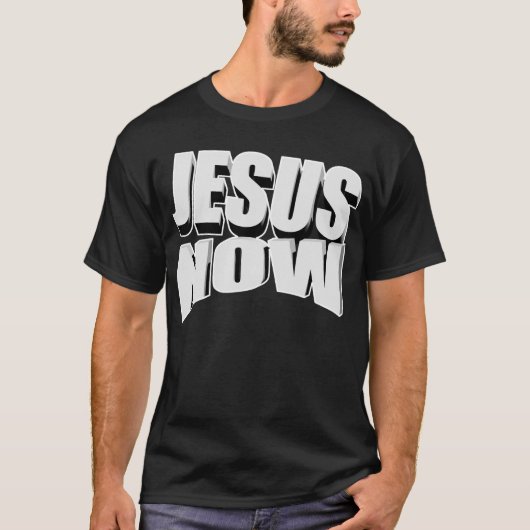 T-shirt Tee - shirt 3D Jesus Now (Devant)