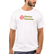 Tee-shirt à expression artistique avec masque d'ém