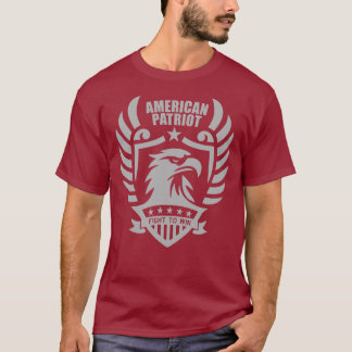 T-shirt Tee-shirt American Patriot - Jarhead Marron