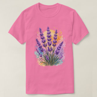 T-shirt Tee-shirt aquarelle à la lavande