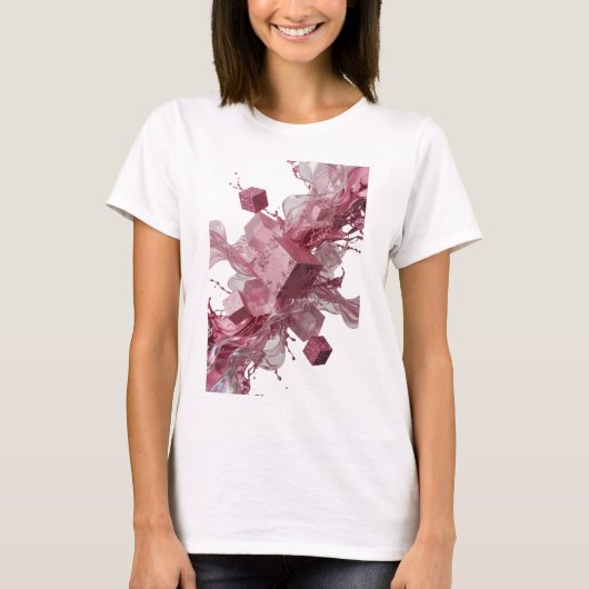 T-shirt Tee-shirt avec déclaration d'art abstrait Sharp Si (Devant)