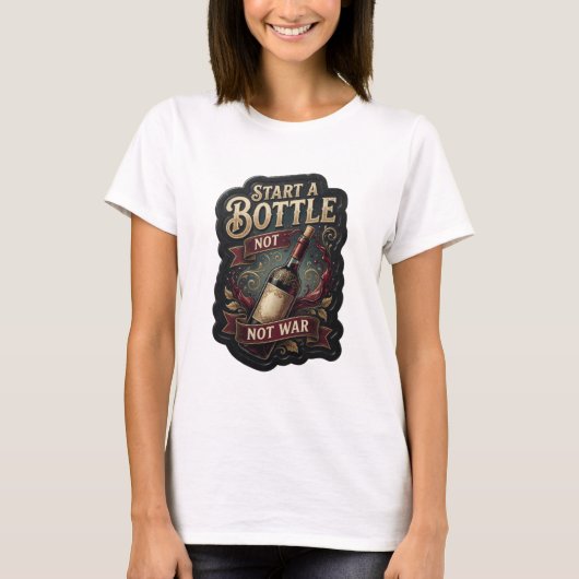 T-shirt Tee-shirt avec déclaration Dynamic Gold START A BO (Devant)