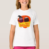T-shirt Tee Shirt Basic A Manches Longue Fille Halloween (Devant)