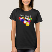 T-shirt Tee - shirt Billiard Balls Design (Devant)