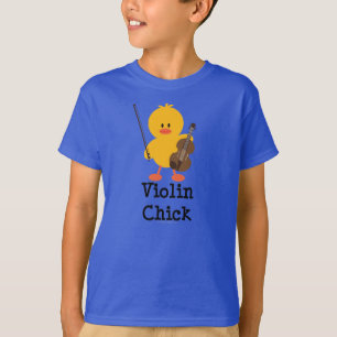 T-shirt Tee - shirt biologique Violon Chick Kids