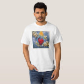 T-shirt Tee - shirt blanc du feu du Saint-Esprit (Devant entier)