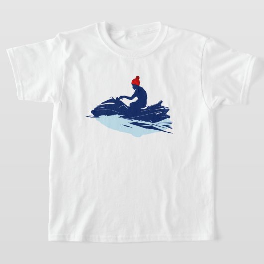 T-shirt Tee - shirt blanc pour enfants | Jet Ski Adventure (Poser)