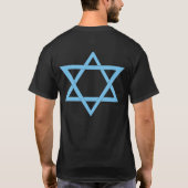 T-shirt Tee - shirt bleu de 2 triangles (Dos)