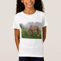 Tee - shirt brumeux de jument de matin