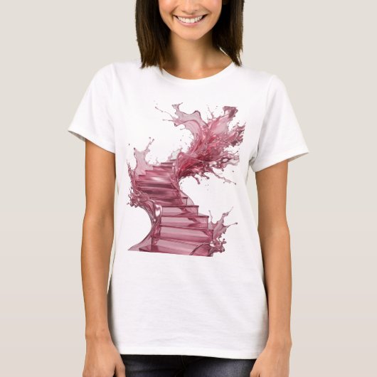T-shirt Tee-shirt Chic Silver avec déclaration d'ART ABSTR (Devant)
