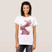 T-shirt Tee-shirt Chic Silver avec déclaration d'ART ABSTR (Devant entier)