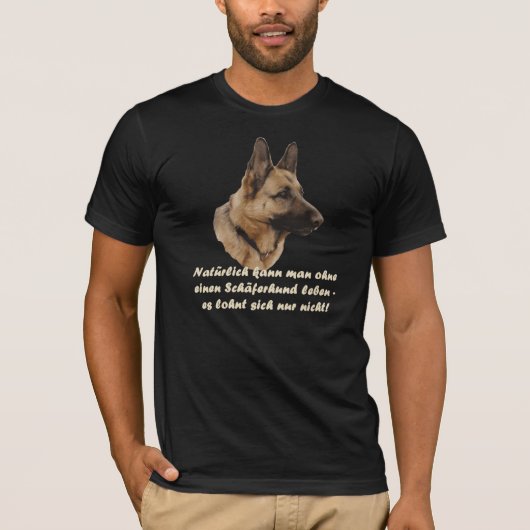 T-shirt Tee-shirt « chien de berger " (Devant)