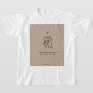 T-shirt "Tee-shirt citation d'amitié véritable"