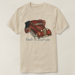 T-shirt Tee - shirt classique américain de voiture