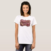 T-shirt Tee-shirt Classique Or CHAMPAGE D'ABORD Statement (Devant entier)