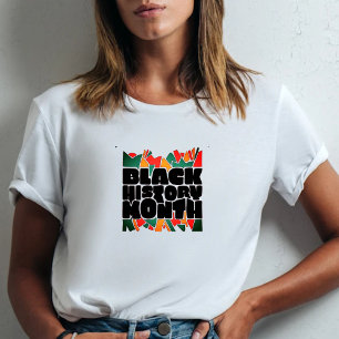 T-shirt Tee-shirt coloré Gras Noir Mois Histoire